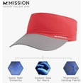 thumbnail image 2 of Mission Cooling Sports Visor – Red | Instant Cool Technology for Running, Golf & Outdoor Activities, 2 of 5