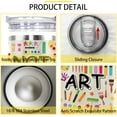 thumbnail image 3 of Art Gifts Teacher Gifts Art Insulated Tumbler Cup Art Teacher Appreciation Gifts For Women Men 40 Oz Art Teacher Travel Mug With Straw And Handle, 3 of 6