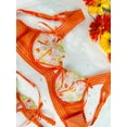 thumbnail image 6 of Sunny Meadow Floral Lace Lingerie Set (ORANGE, 3XL+), 6 of 6