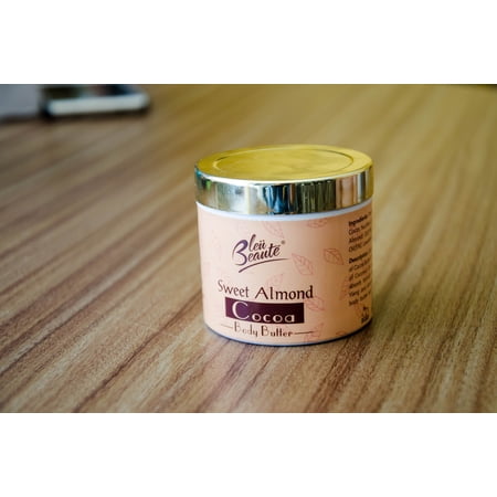 Bleu Beaute Sweet Almond Cocoa Body Butter Moisturizing, Skin Nourishing ideal for Stretch Marks - Skin Care cream (*)