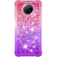 thumbnail image 2 of for Xiaomi Redmi Note 9 5G Case, Creativity Clear Quicksand Glitter Flowing Liquid Floating Soft TPU Case w/Stand Bling Diamond Sparkle Phone Cover for Xiaomi Redmi Note 9 5G JB Pink Mauve, 2 of 14
