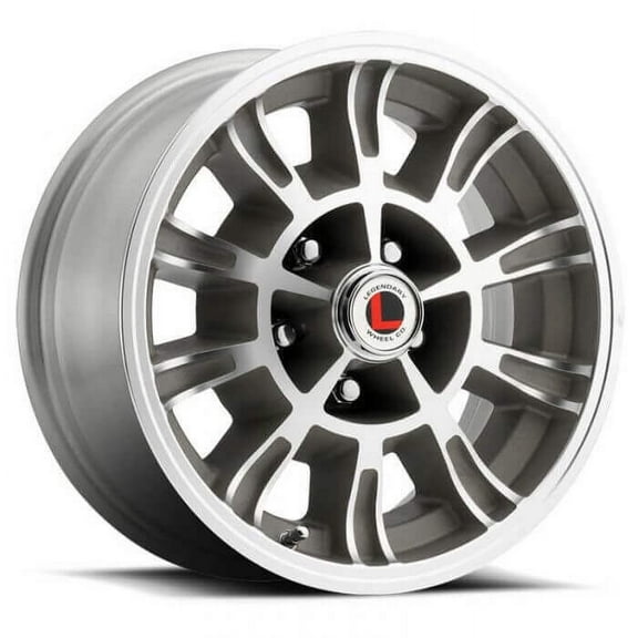 Legendary Wheels GT6 - 15 x 7 in. - 5 x 4.5 - 4.25 bs - Clear Coat/Machined
