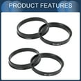 thumbnail image 6 of Unique Bargains Hub Centric Rings, 60.1mm ID 65.1mm OD  Car Wheel Hubrings ABS Plastic Black, 4pcs, 6 of 7