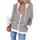 thumbnail image 2 of Sudaderas con capucha de manga larga con cremallera cómoda para mujer Chaquetas Sudadera con capucha con cordón informal Abrigo Pompotops gfhjh12497, 2 of 4