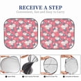 thumbnail image 5 of Picia Rose Flowers 2 Piece Car Windshield Sun Shade Foldable | Foldable Sun Shield for Front Window Blocks UV Rays and Keeps Your Vehicle Cool-, 5 of 7
