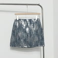 thumbnail image 2 of XIAONU Spicy Girl High Waisted Sequin Mini Skirt Slim Fit A Line Skirts Shiny Club Casual Short Skirt, 2 of 7