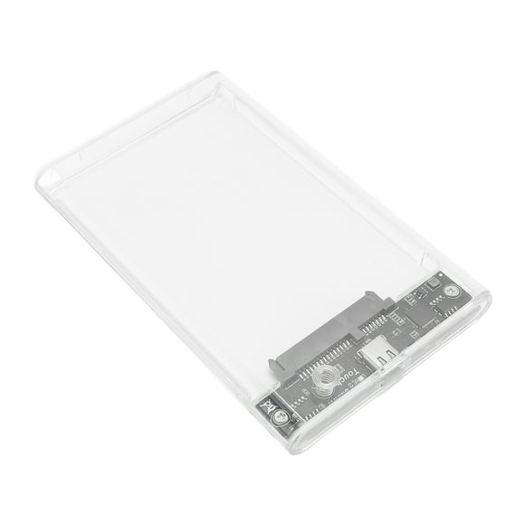External Hard Drive Case, 8TB Capacity 5Gbps Fast Transfer Universal Transparent External Hard Drive Enclosure  for 2.5 inch Hard Disk Less 9.5mm Thickness