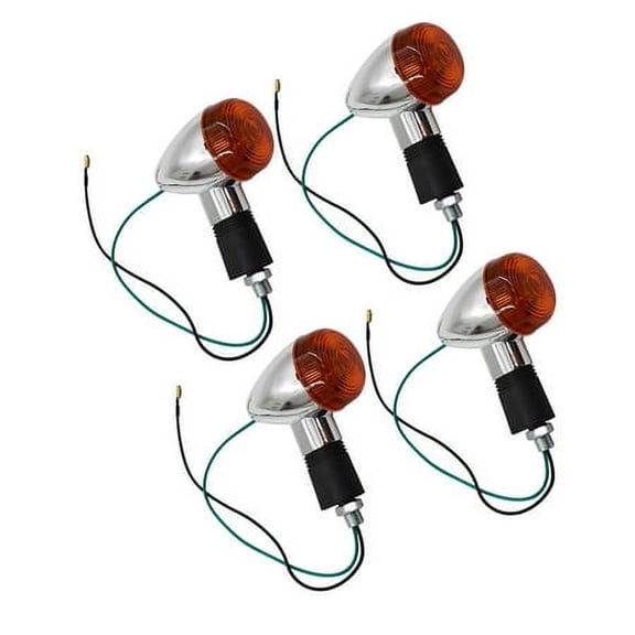4-Pack Turn Signal Lights 10mm 12V Universal for Honda Suzuki Yamaha