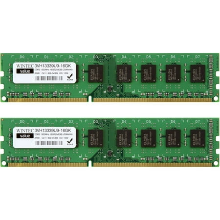 Wintec Value DDR3 1333MHzCL9 16GB (2 x 8GB) UDIMM Kit