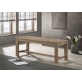 thumbnail image 2 of Scottsdale Wood Trestle Base Dining Bench Washed Brown, 2 of 7