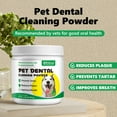 thumbnail image 2 of Oimmal Dog Dental Powder Fight Dog Bad Breath Natural Dog Tooth Powder with Green Tea, Support for Fresh Breath, Plaque & Tartar Removal, Easy Pet Teeth Cleaning 2.82 oz/80g, 2 of 9