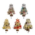 thumbnail image 3 of Advancent Árbol de Navidad blanco de ensueño para decoración festiva, adornos de escritorio para el hogar, decoraciones navideñas Kits de decoración para fiestas, 3 of 6