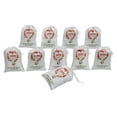 thumbnail image 4 of Darling Souvenir White Heart Wedding Favor Custom Party Supplies Favor Bags&nbsp;Jewelry&nbsp;Pouches 15 Pieces, 4 of 5