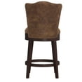 thumbnail image 4 of Hillsdale Edenwood 40.75" Wood Contemporary Counter Stool in Chocolate/Chestnut, 4 of 8