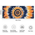 thumbnail image 3 of Orange Blue Tie Dye Mandala Pattern Bathroom Rugs Mat,Non Slip Microfiber Bathroom Rug,Rubber Backing,Soft Bathroom Mats for Bathroom Floor,Tub and Shower,60x24in(150x60cm), 3 of 5