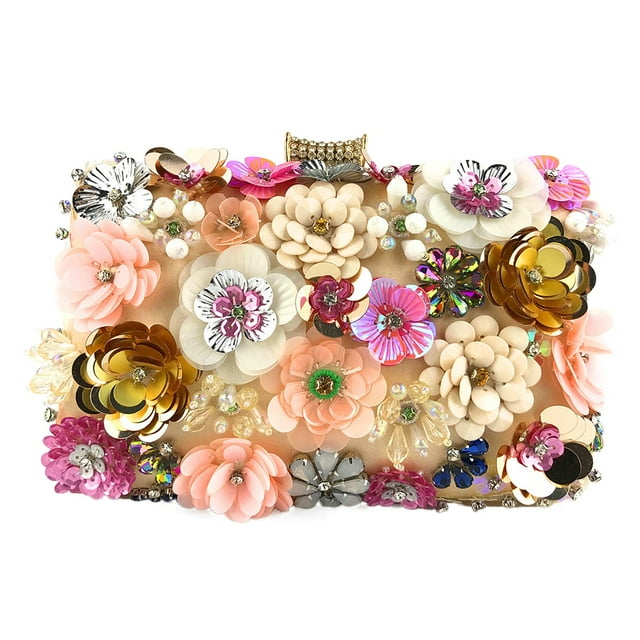 Embrague floral de moda Yinane Bolso de hombro para mujer