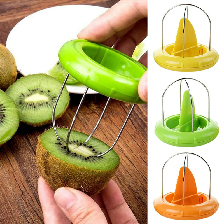 Stainless Steel Kiwi Peeler and Cutter - Compact 2-in-1 Design