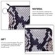 thumbnail image 5 of Qarigey Monedero Chang impermeable con patrón de serpentina, estilo bohemio, monederos, capa interior gruesa, billetera pequeña, accesorio para mujer, Carteras lqb3026 Qarigey AP009665-03B, 5 of 6