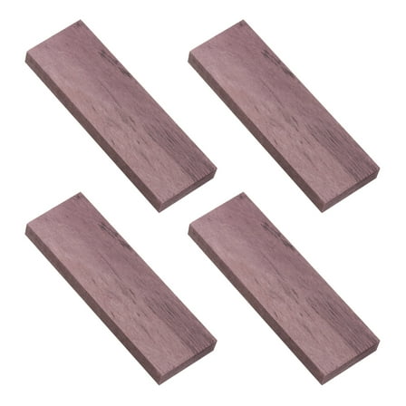 Uxcell 4 Pcs Hardwood Lumber Natural Exotic Woods for DIY Crafts, Blush Color
