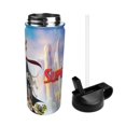 thumbnail image 2 of league of super pets Kids Insulated Water Bottle With Straw - 18 Oz Stainless Steel Double Wall Vacuum Cup, Leakproof, Bpa Free, Suitable For Boys And Girls, 2 of 5