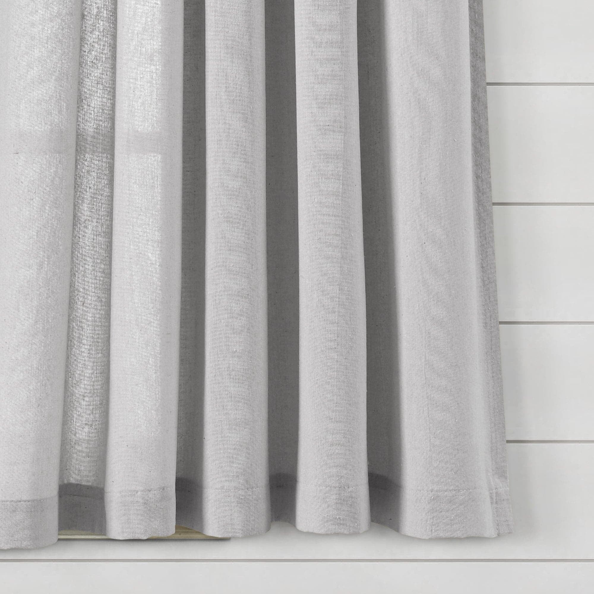 Lush Decor Boho Macrame Tassel Single Window Curtain Panel - Gray - 84 x 40