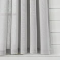 thumbnail image 3 of Lush Decor Faux Linen Pom Tassel Window Curtain Panel, Gray, 84 x 40, 3 of 11