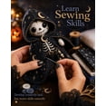 thumbnail image 4 of Patchwork Skeleton Witch Girl DIY Kit, Halloween DIY Patchwork Skeleton Set with 7 Styles Doll Making, Handmade Decor Ornament Gift for Craft Lovers, Beginner Sewing Project (CC2), 4 of 8