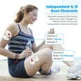 thumbnail image 6 of Easy@Home Dual Channel TENS Unit Electronic Pulse Massager with Electrodes, 1 Pack, 6 of 8