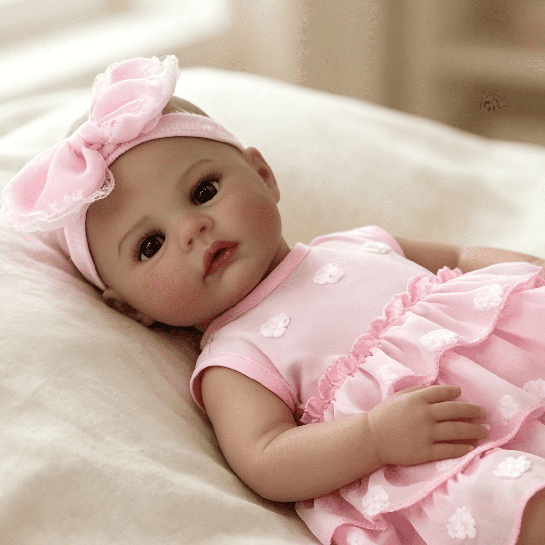 Dayoff Kids Lifelike Reborn Baby Dolls - 18 Inch Realistic Baby Doll (No Accessories) For Kids Age 3+