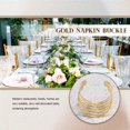 thumbnail image 4 of 10 piezas Servilletero de hotel Servilletero de metal Hebilla de servilleta Fiesta de boda de Navidad o Servilleta Círculo Banquete Decoración de mesa de cena, 4 of 5