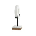 thumbnail image 6 of 6" x 11" White Marble Circle Geometric Sculpture with Marble Base, by CosmoLiving by Cosmopolitan, 6 of 10