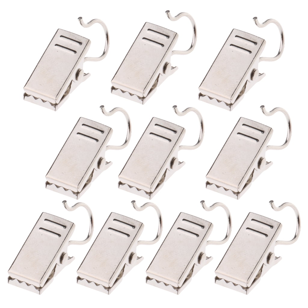 PETSOLA 20Pcs Heavy Duty Curtain Clips Hook Clamps Hanging Clips Carrier 32mm 