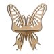 thumbnail image 1 of Estante esquinero con forma de mariposa, estante esquinero de pared, versátil y decorativo para el hogar. Estilo A, 1 of 8