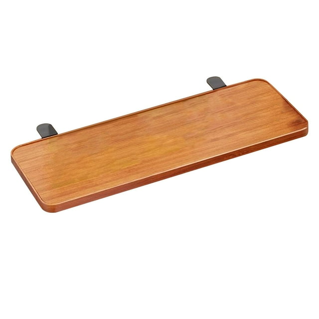 simhoa Rallonge de Bureau Planche 19.69x7.87 Pouces Multifonctionnelle Maison Bureau Support de Poignet Couleur Noyer