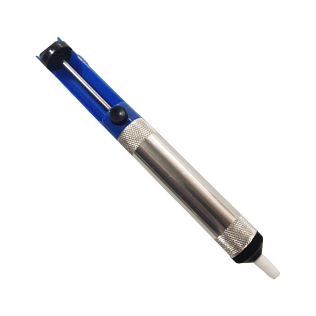 Scienceny Removedor de alambre de soldadura de mano con émbolo con resorte, ventosa para soldar, pluma de succión para desoldar al vacío, Suministros de soldadura