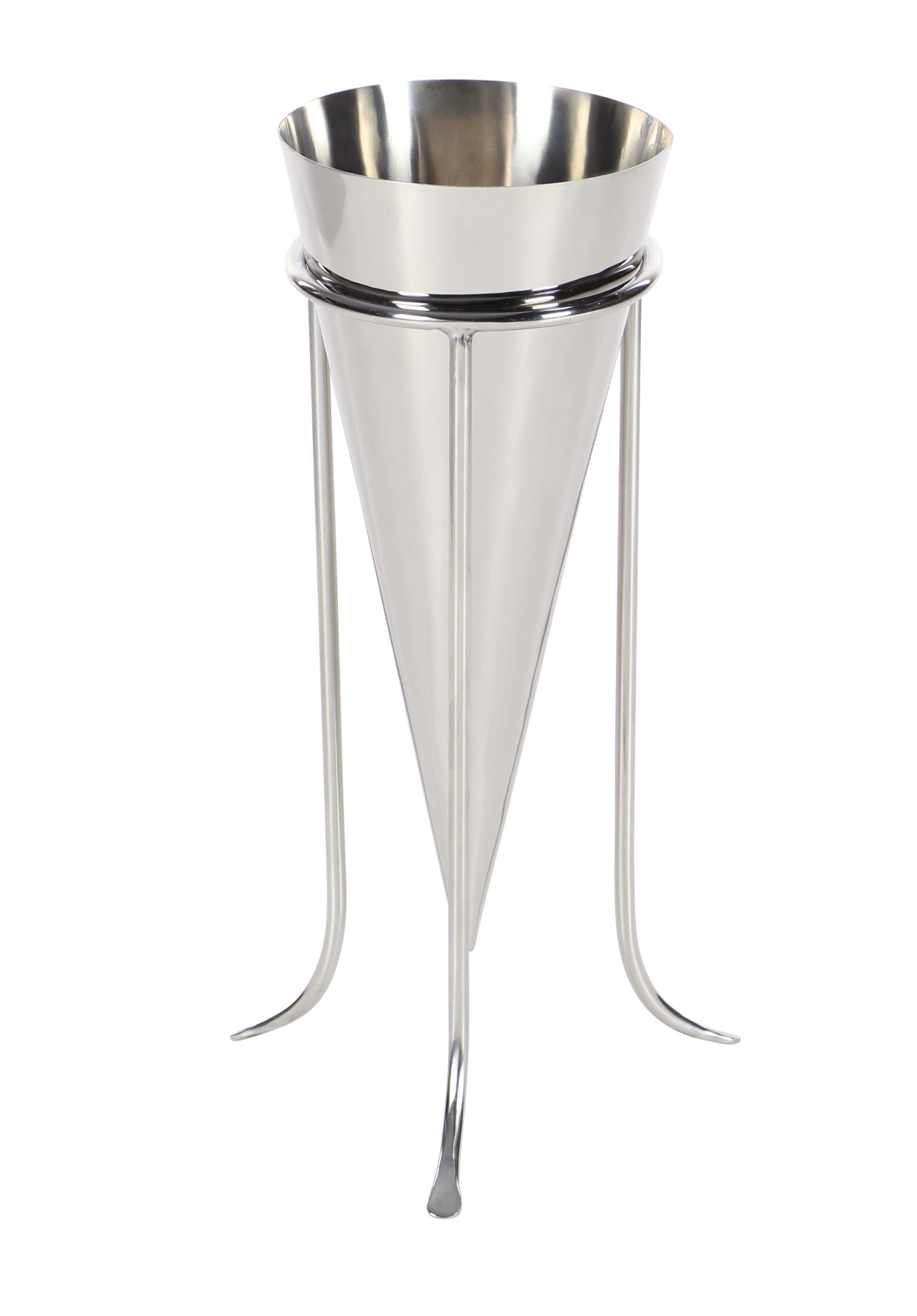 Decmode Traditional 14 inch stainless steel cone vase, Silver Walmart