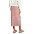 thumbnail image 3 of LMLYSoH Women Long Skirt, Elegant Elastic Waist Shiny Sequins Casual Skirt Streetwear for Daily, 3 of 9