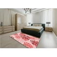 thumbnail image 4 of Ahgly Company Indoor Round Patterned Deep Rose Pink Area Rugs, 6' Round, 4 of 6