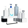 thumbnail image 1 of Amdohai Bathroom Corner Shelf No Drilling Wall-mounted Storage Rack Holder Cabinets, 1 of 7