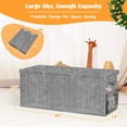 thumbnail image 3 of Extra Large Toy Box, Toy Chest for Toddlers with Lids, Collapsible Toy Storage Organizer, Kids Bin Boxes Storage Basket for Boys, Girls, Nursery, Living Room, Playroom, 40"x14"x16", Gray, 3 of 7