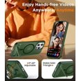 thumbnail image 4 of Funda con Soporte Magnético invisible, Delgada Mate, para iPhone 13 Pro Max, Verde Bosque, 4 of 7