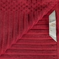 thumbnail image 3 of Cotton Highly Absorbent 12-Piece Solid and Checkered Border Towel Set, Burgundy, by Superior, 3 of 7