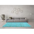 thumbnail image 3 of Ahgly Company Indoor Rectangle Abstract Light Blue Contemporary Area Rugs, 8' x 10', 3 of 4