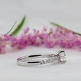 thumbnail image 3 of Kalapi Jewel 1.5 Ct Moissanite Ring for Women's - Round Cut 14K White Gold Plated Engagement Ring for Women's - Timeless Solitaire with Accents Ring for Her - Gift for Proposals, 3 of 5