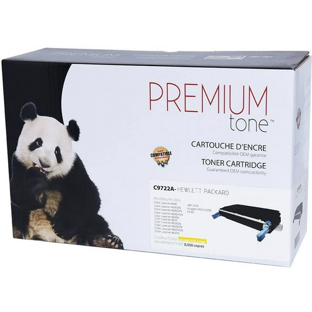 Premium Tone Toner Cartridge - Alternative for Hewlett Packard C9722A - Yellow