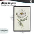 thumbnail image 4 of Stupell Industries Cottage Natural Wild Blossom Sprig Black Floating Frame Canvas Art, 17 x 25, by Cady Driver, 4 of 8