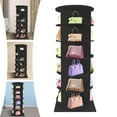 thumbnail image 2 of 6-Tier Modern Black Rotating Shoe Rack Entryway Shoe Storage Organizer Shoe Rack, 2 of 14