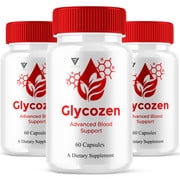 (3 Pack) Glycozen Blood Support Capsules, Glycuzen Supplement (180 Capsules)