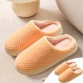 thumbnail image 2 of RUIYANQI Women's House Slippers Textured Knit Design Cozy Slip - On Anti - Slip Sole Warm Indoor Winter Shoes For Women Pink Women Sandal, 2 of 7