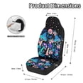 thumbnail image 6 of Chririnla Polyester Car Seat Covers Set for Driving, Easy to Install Removable Car Front Seat Cover, Neon Mushroom Pattern, 6 of 12